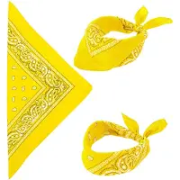 Widmann BANDANA GELB 55x55 cm - 100% Bauwolle