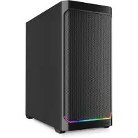 Sharkoon AK4 RGB STRIP, Midi Tower, PC, Schwarz, ATX, micro ATX, Mini-ITX, Metall, Multi