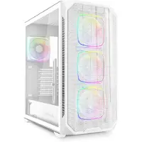 Sharkoon AK5M RGB, Midi Tower, PC, Weiß, ATX, micro ATX, Mini-ITX, Multi, Taschenlüfter