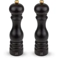Peugeot Pfeffer-/Salzmühlenset Paris Duo 22cm schokolade, Salz- & Pfeffermühle, Schokolade, Holz, 220 mm