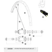 Mavic Ksyrium Elite Disc Ust Vorderradfelge