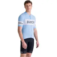 Santini Bianchi Retro 2025 Kurzarm-radtrikot