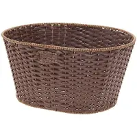 BRN Vintage Eco Leather Oval Korb