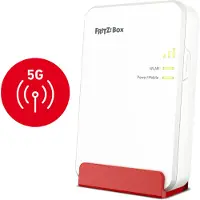 FRITZ! Box 6860 5G Edition International, Wi-Fi 6 (802.11ax), Dual-Band (2,4 GHz/5 GHz), Ethernet/LAN, 5G, Desktop-/Pol-Router