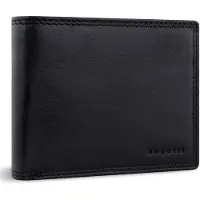 Bugatti Leder Geldbörse Savona Wallet With Flap 7CC Black schwarz