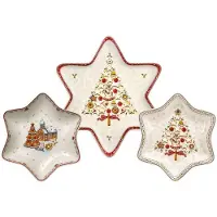 Villeroy & Boch 3er Set Sternschalen-Set Winter Bakery Delight in bunt | Gr.: onesize