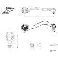 FEBI BILSTEIN Lenker, Radaufhängung FEBI 185539