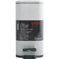 Spirella Treteimer Paris - weis - 5L - Metall - 28 x 14 x 29 cm