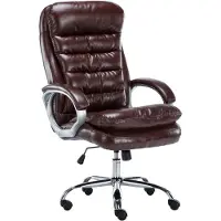 CLP Bürostuhl ergonomisch, XXL Vancouver, bis 150 kg belastbar, höhen-verstellbar, drehbar, kippbar fixierbar, Kunstleder