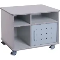 Rocada 4020, Grau, Melamin, 1 Tür(en), Drehtür, 4 Regale, 720 mm