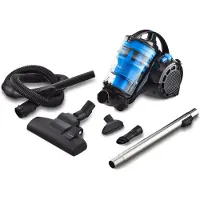Medion Beutelloser Zyklon-Staubsauger P2000 (700 Watt Leistung, 2 Liter Staubbehälterkapazität, waschbarer HEPA 13 Filter, 8,5 m Arbeitsradius, MD 11905) blau