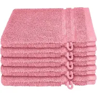 Schiesser Waschhandschuh "Milano im 5er Set", (5 St., 5er Set Waschlappen 16 x 22 cm), mit Webbordüre