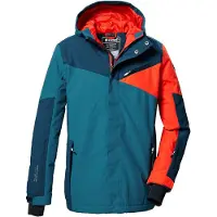 Killtec Jungen Skijacke/Funktionsjacke mit Kapuze und Schneefang KSW 387 BYS SKI