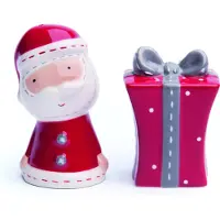 Excelsa Salz- Und Pfefferset Santa Claus Keramik 8Xh3,5X5 Cm Rot