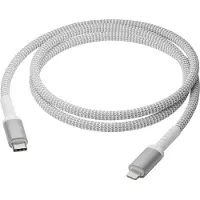 dbramante1928 re-charge – Geflochtenes Ladekabel – USB-C auf Lightning – 1,2 Meter – Weiß