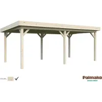 Palmako Carport/Pavillon Connect Lenna 16,6 m² naturbelassen