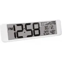 Technoline WS 8120, Wand/Tisch, Digitale Uhr, Rechteck, Weiß, Akku, AA