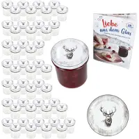 MamboCat 50er Set Sturzglas 350ml Einmachglas + TO-Deckel 82 Alois Hirsch + Heft