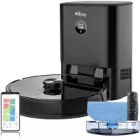 EZIclean I-Bot Z7 Smart, Beutellos, Schwarz, Rund, Staubbeutel, 0,4 l, Ladend