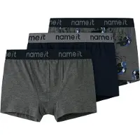 Name it Jungen Nkmboxer 3P Mel Skull Noos, Dark Grey Melange, Numeric_134