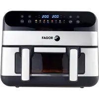 Fagor 10l 2400w edelstahl/schwarze heißluftfritteuse FGF10