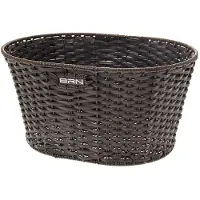 BRN Vintage Eco Leather Oval Korb