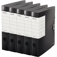 Leitz Qualitätsordner SOLID, DIN A4, Rückenbreite 62 mm, 5 Stück, schwarz
