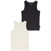 Tom Tailor T-Shirt , Kinder, Gr. 140, weiß (wool weiß), Feinripp, Obermaterial: 93% Baumwolle, 7% Elasthan, unifarben, gerade hüftbedeckend, Rundhals, Shirts T-Shirt, im 2er Pack