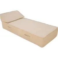 Casa Padrino Luxus Gartenliege / Poolliege Beige 180 x 80 cm