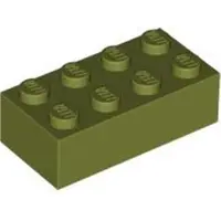 LEGO 2x4 Stein 3001 - 100 Stück Olivegrün