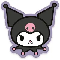 Herding Sanrio Dekokissen Kuromi Face 36 cm