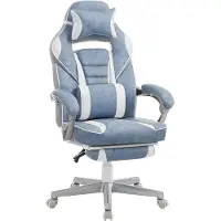 Songmics Gamingstuhl mit neigbaren Rückenlehnen und Kopfkissen OBG073Q01