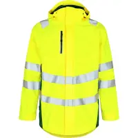 F-engel Warnschutz Hardshell Regenparka "1145-930" Safety - XXL - gelb/grün