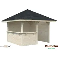 Palmako Pavillon »Bianca Set 103«, BxHxT: 300 x 319 x 300 cm - braun