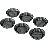 Kaiser Tortelett Patisserie Ø10cm schwarz Set 6teilig
