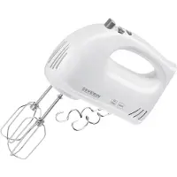 Severin Handmixer ca. 300 W, 5 Geschwindigkeitsstufen, Turbo, 2 Schneebesen, 2 Knethaken, Energieeffizienzklasse B