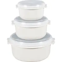 EMSA Mikrowellentopfset Micro Family 0,5/1/1,5 l weiß 3