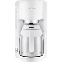 Rowenta Adagio Edelstahl CT3811, Filterkaffeemaschine, 1,25 l, Gemahlener Kaffee, 850 W, Edelstahl, Weiß