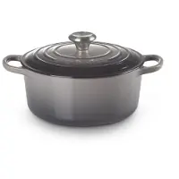 Le Creuset Bräter Signature, rund, 24 cm Flint