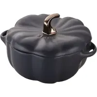 Zwilling Ceramique Cocotte 15 cm, Kürbis, Schwarz, Keramik