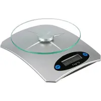 Huismerk Küchenwaage digital 5kg Tragkraft mit Glasplatte