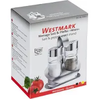 Westmark Menage Wien Glas/Edelstahl je 40 ml 2teilig