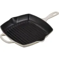 Le Creuset GRILLPFANNE QUADRATISCH SIG 26 CM MERINGUE