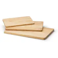 Continenta Schneidebrett 34x22x1,5cm , Gummibaum