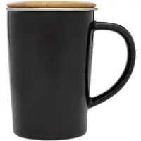 Bredemeijer 400ml Black+filter+bamboo Lid Tasse