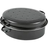 Krüger Haushaltswaren Karl Krüger GBCS42, 10,5 l, Schwarz, Emaille, 420 mm