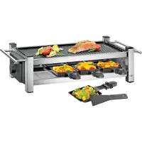 Küchenprofi Raclette Taste8 Grillplatte wendbar 8 Pfännchen