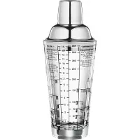Cilio Cocktailshaker mit Rezepten Glas