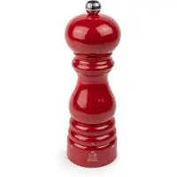 Peugeot Salzmühle PARIS 18cm Passionsrot Lackiert Buchenholz Stahlmahlwerk