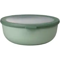 Mepal Multischüssel Cirqula - Mikrowellengeschirr - Multikom 2250 ml - Nordic sage - Meal prep box
